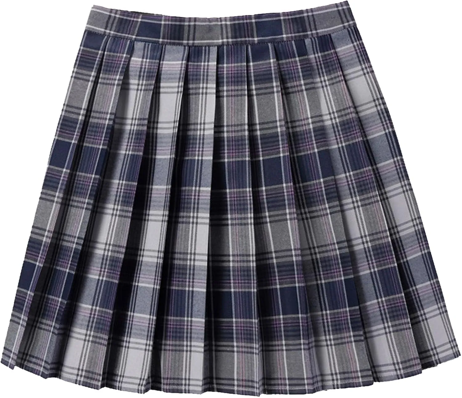 Pleated Skirts for Women Plus Size High Waist Pleated A Line Tummy Control Elastic Waist Skirt for Girls Trendy Clothes