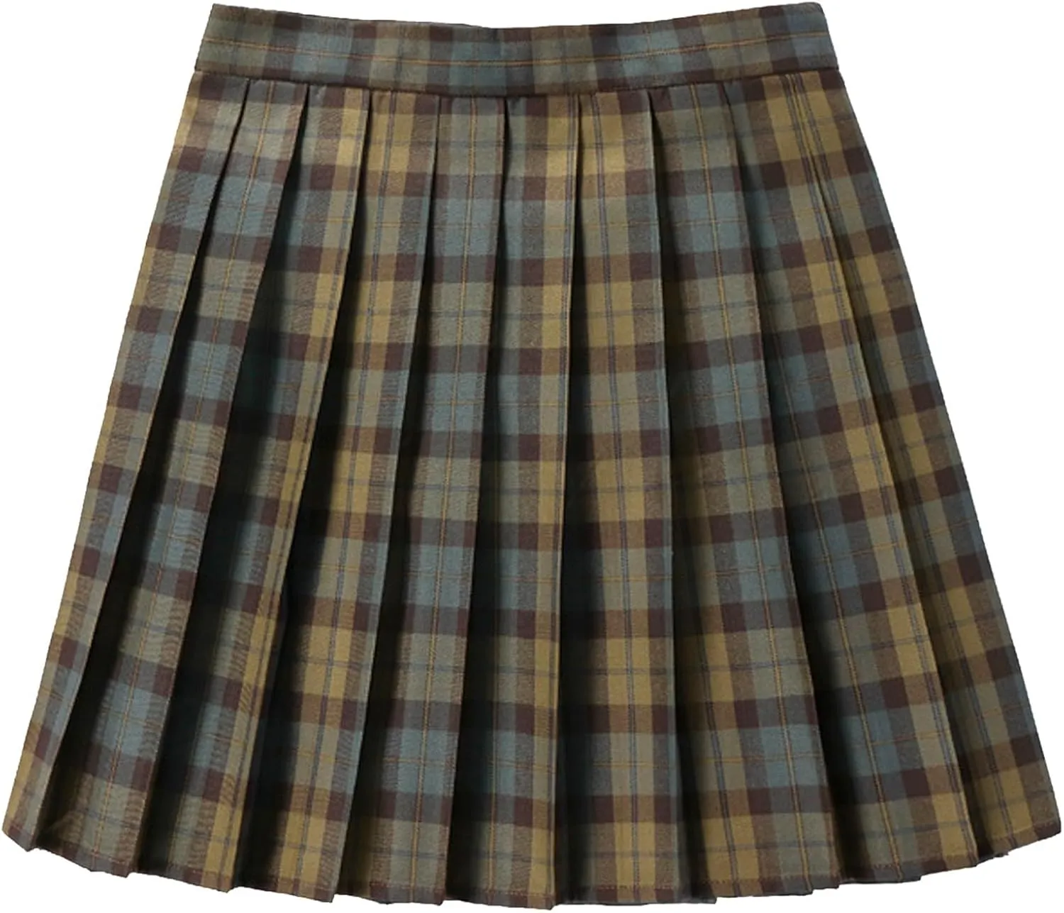 Pleated Skirts for Women Plus Size High Waist Pleated A Line Tummy Control Elastic Waist Skirt for Girls Trendy Clothes