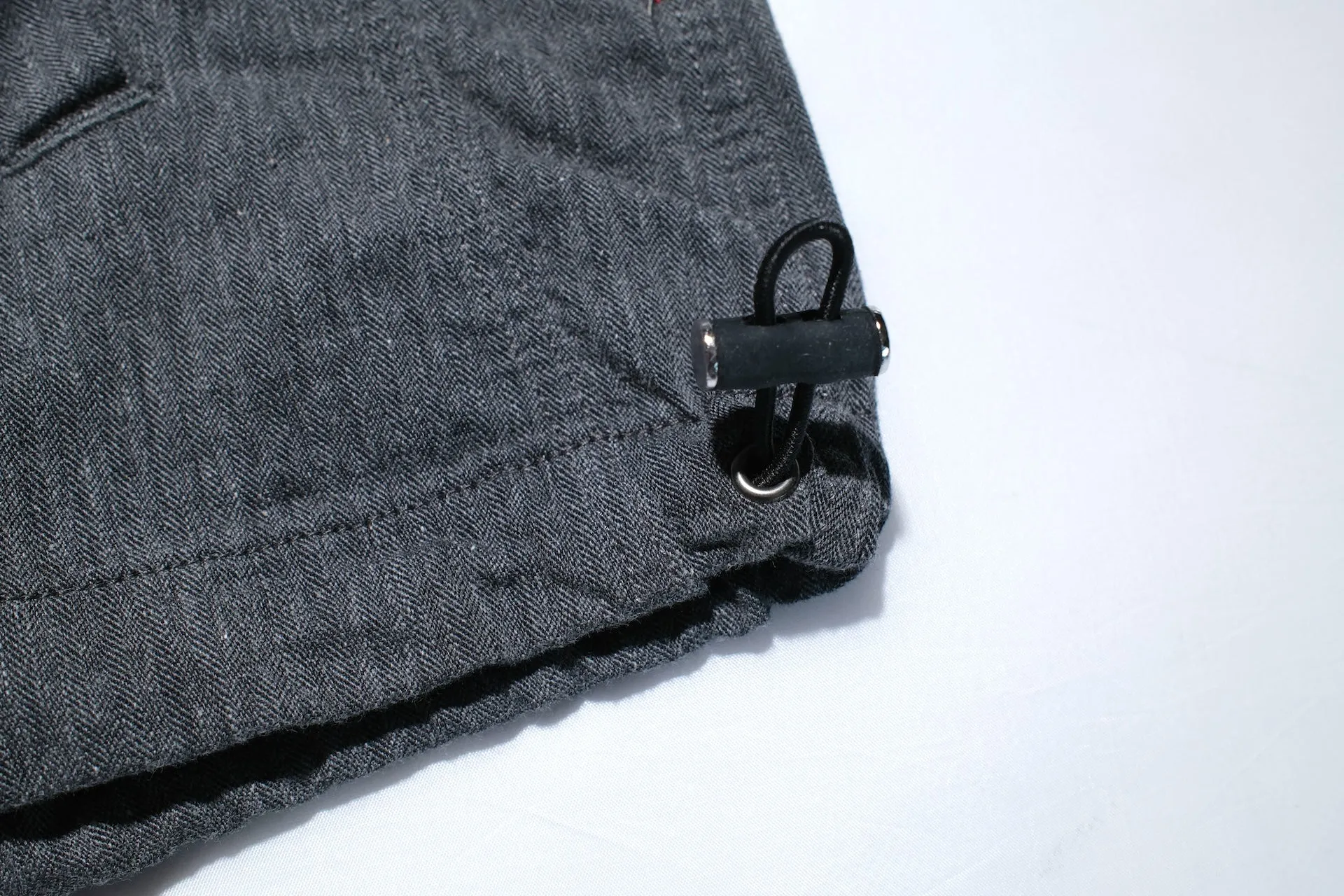 Pure Blue Japan "All-Seasons" HBT Hooded Pullover (Heather Grey X Black)