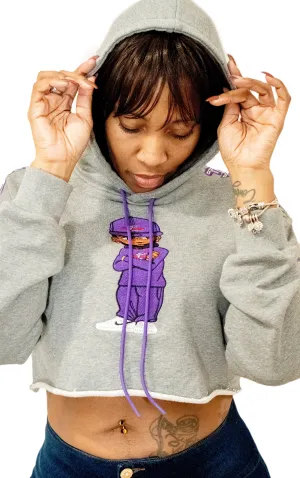 Stay Fresh Crop Top Hoodie