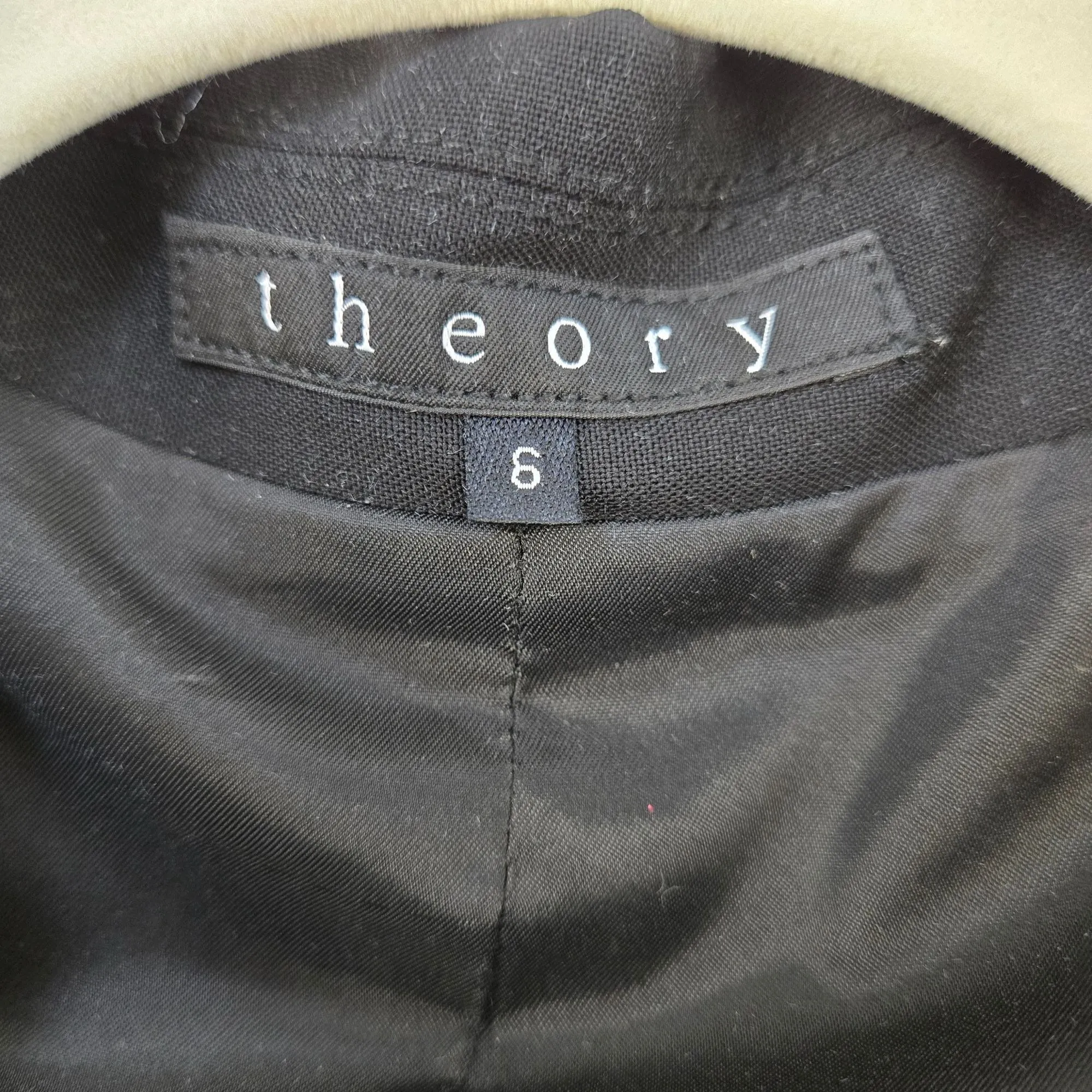 Theory Wool Blend One Button Blazer Jacket Size 6