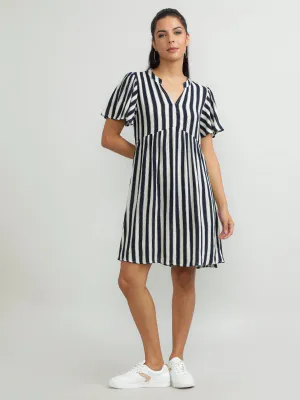 Women Viscose Black Glamorous Dress