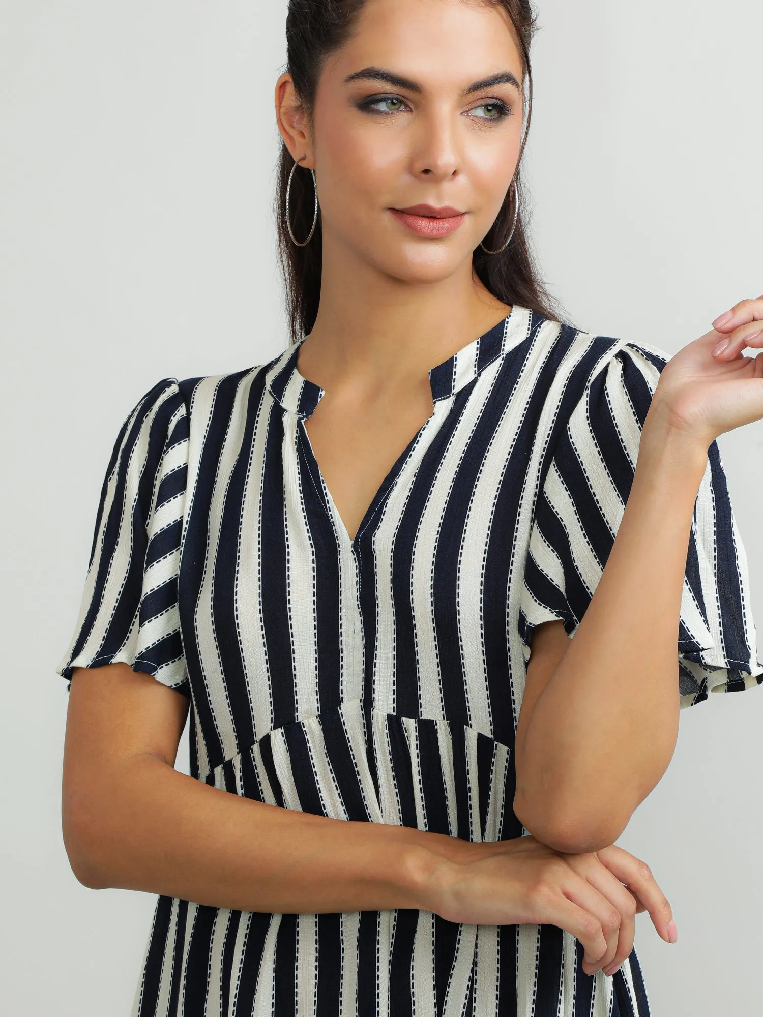Women Viscose Black Glamorous Dress