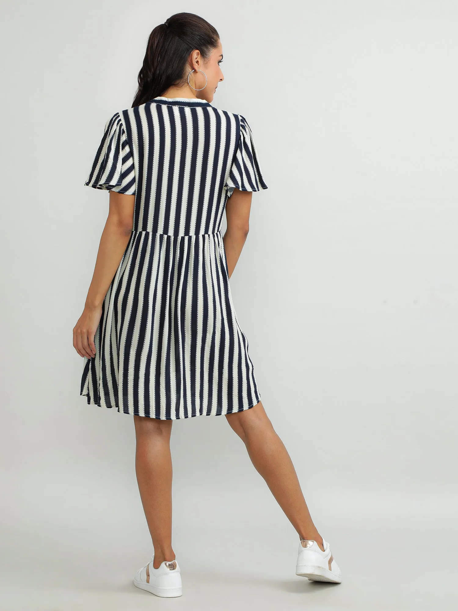 Women Viscose Black Glamorous Dress
