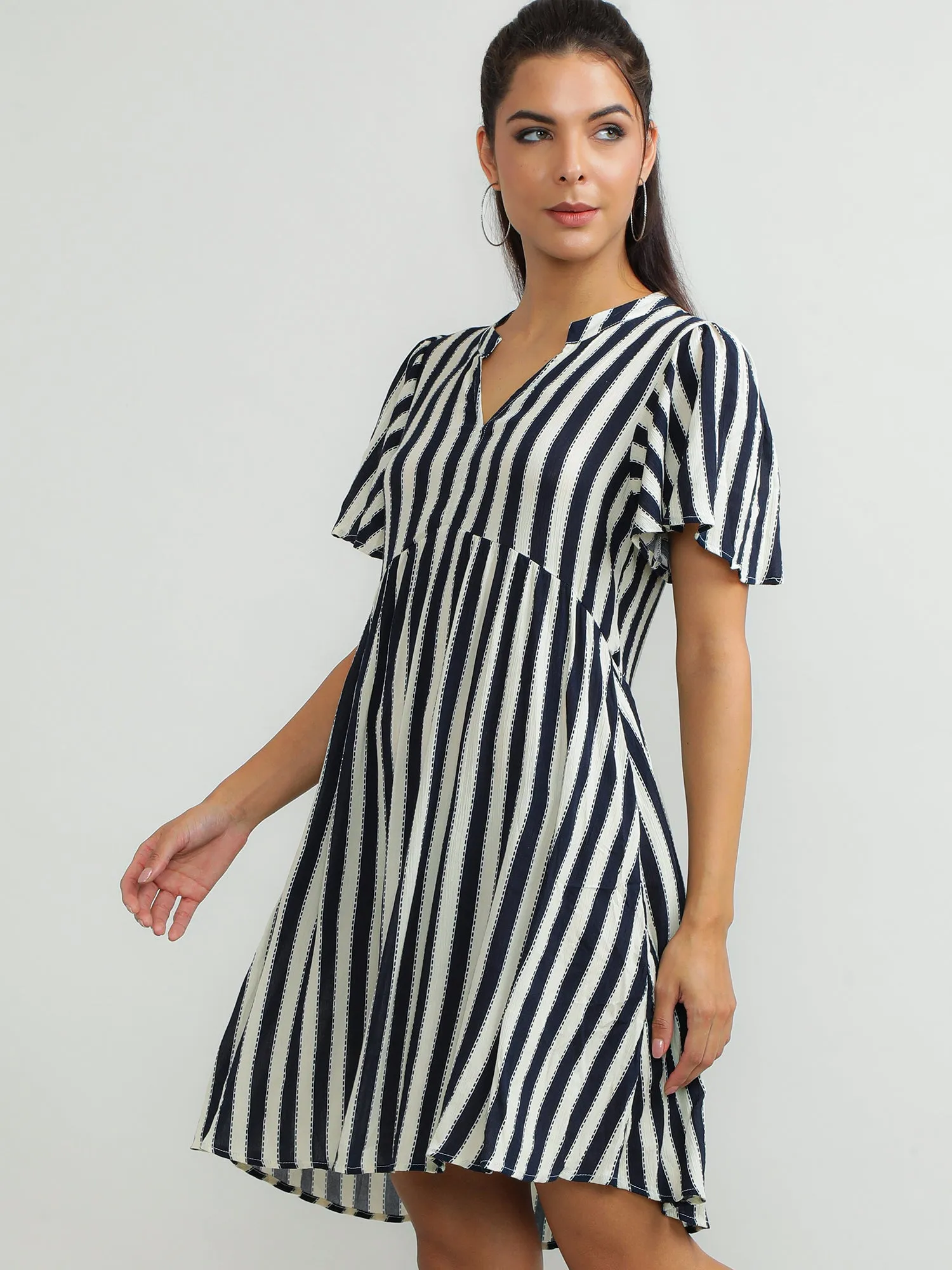 Women Viscose Black Glamorous Dress