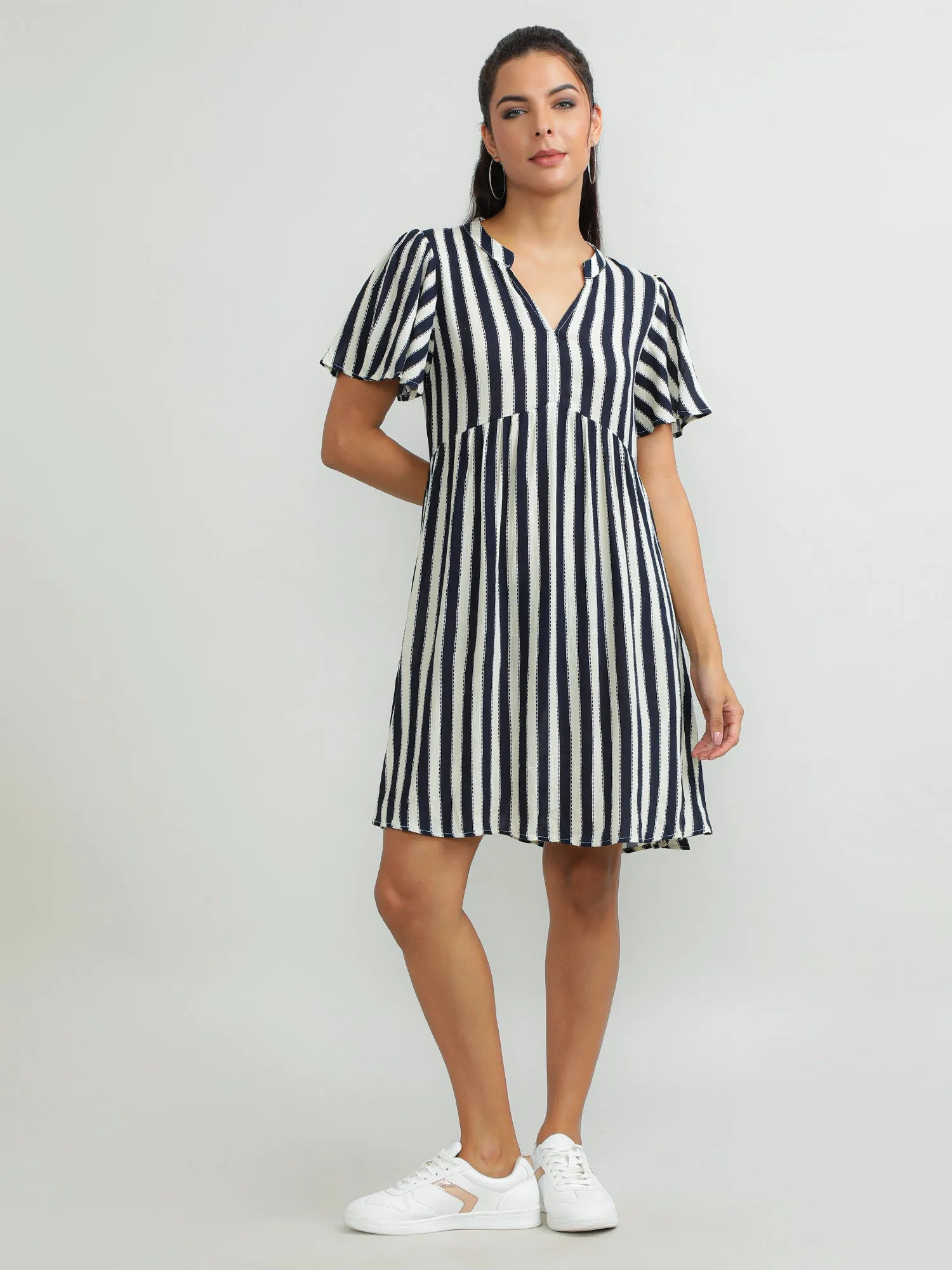 Women Viscose Black Glamorous Dress