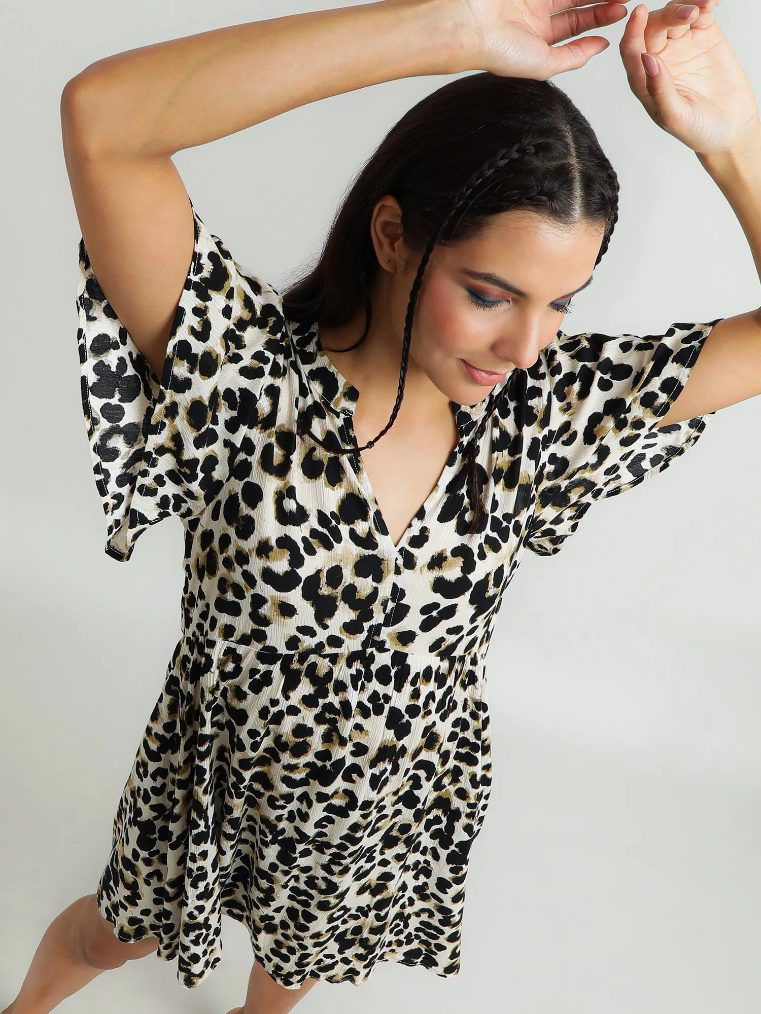 Women Viscose Black Party Dress