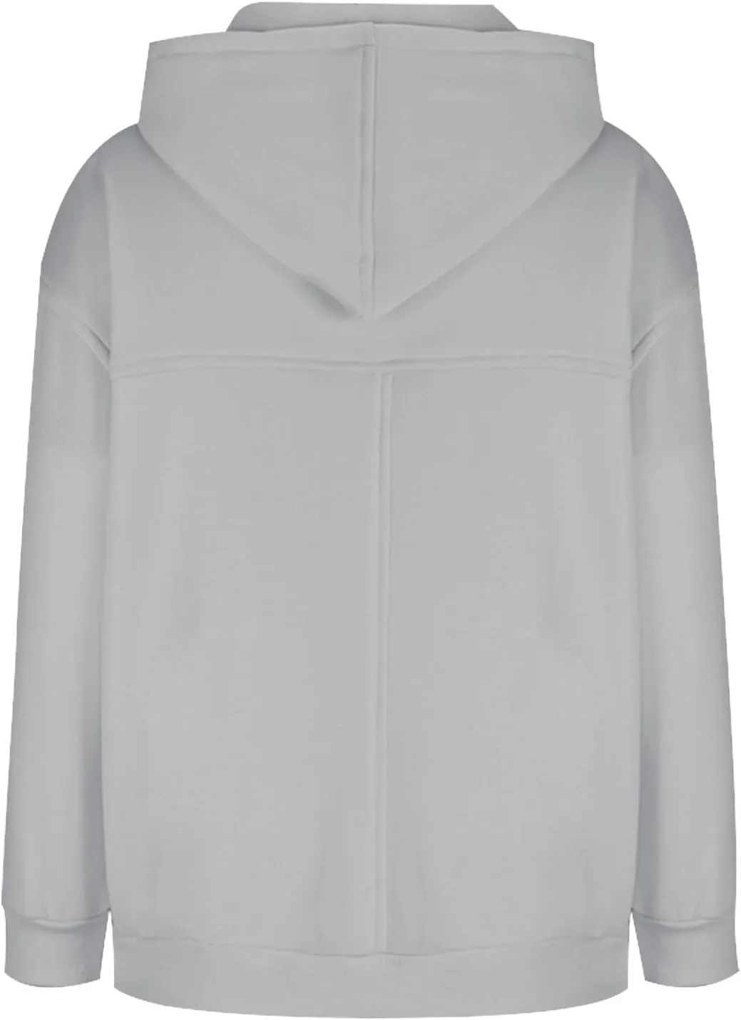 Women's 2024 Casual Hooded Sweatshirts Long Sleeve Solid Oversized Hoodies Loose Cozy Basic Fall Winter Pullover Tops