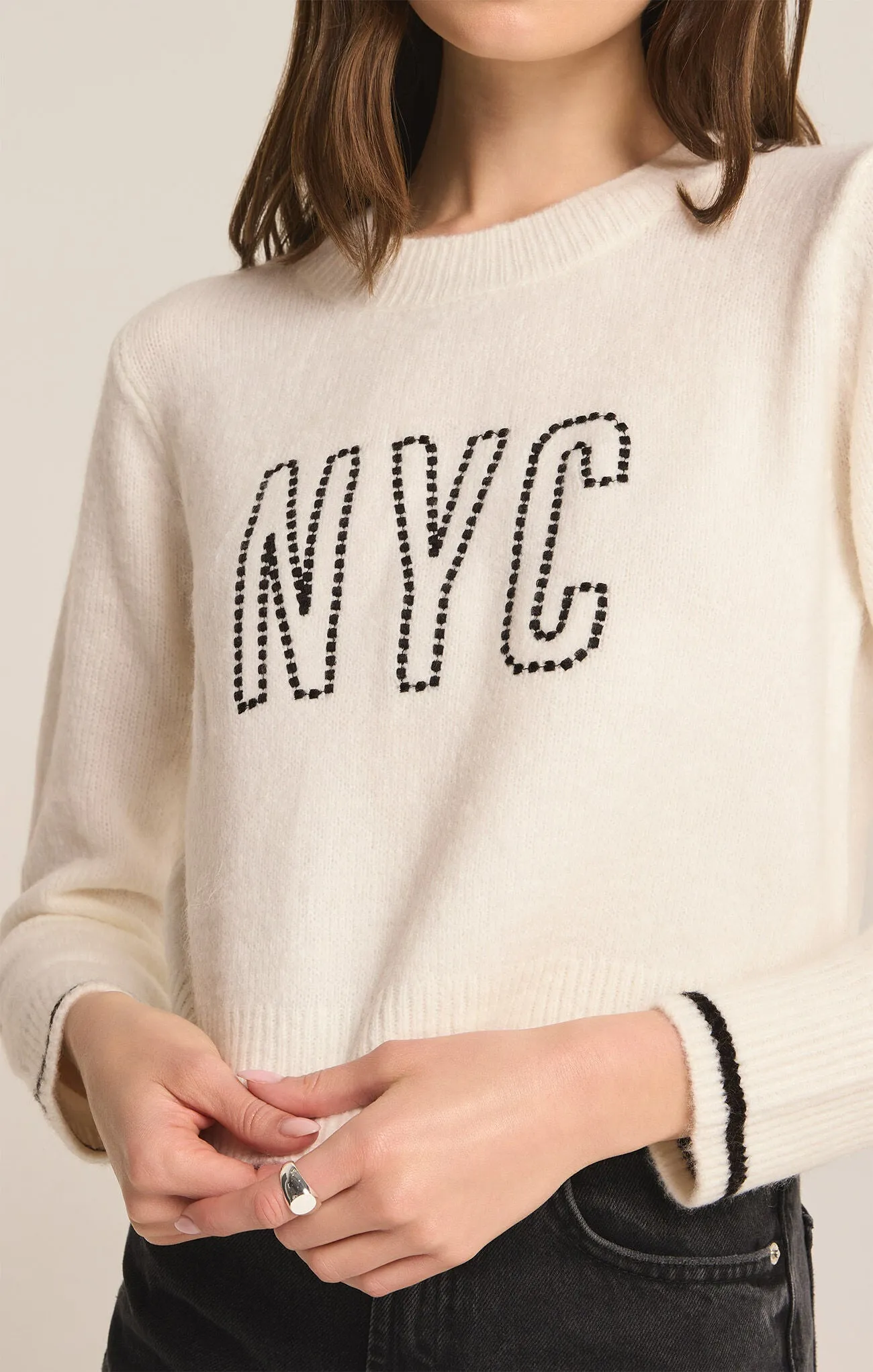 Z SUPPLY NYC MILAN SWEATER - SEA SALT